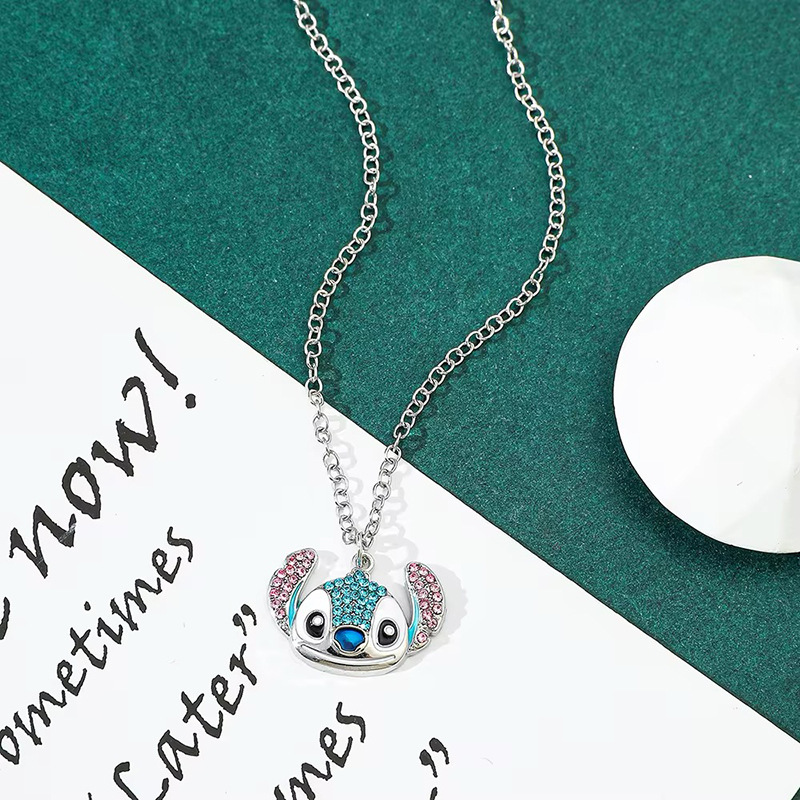 Embroidery Chain Stitch - Stitch-Halsketten, niedlicher Stil, perfektes Paargeschenk. Elegante