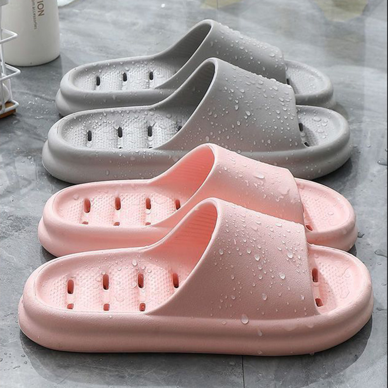 Embroidery Flat Shoes - Ausgehöhlte EVA Badezimmer-Duschpantoffeln für Damen, Weiche