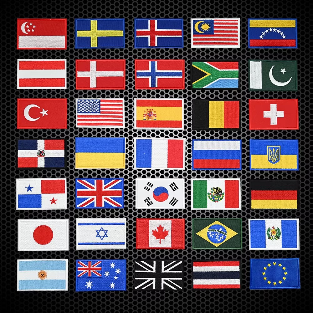 Embroidery Australia - Gestickte Flaggen-Patches USA UK Kanada Australien
