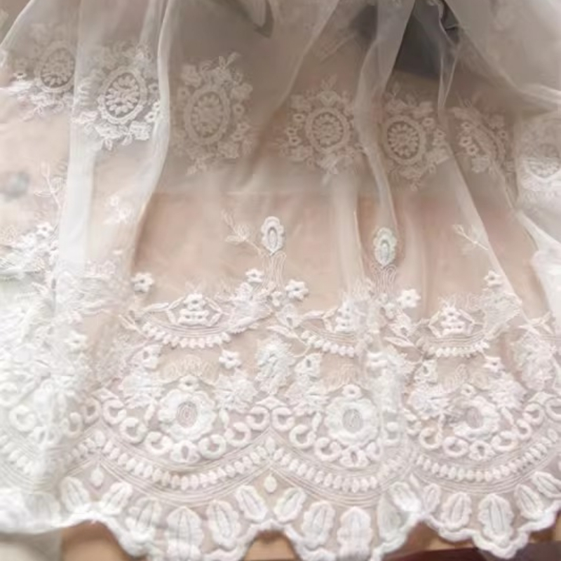 Embroidery Web - Weißer koreanischer japanischer Stoff im japanischen