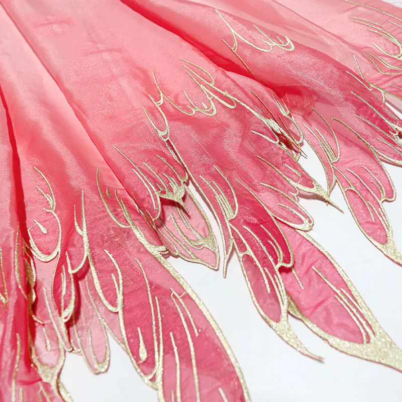 Embroidery Gradient - Farbverlauf schwere Stickerei Stoff Hanfu chinesischen