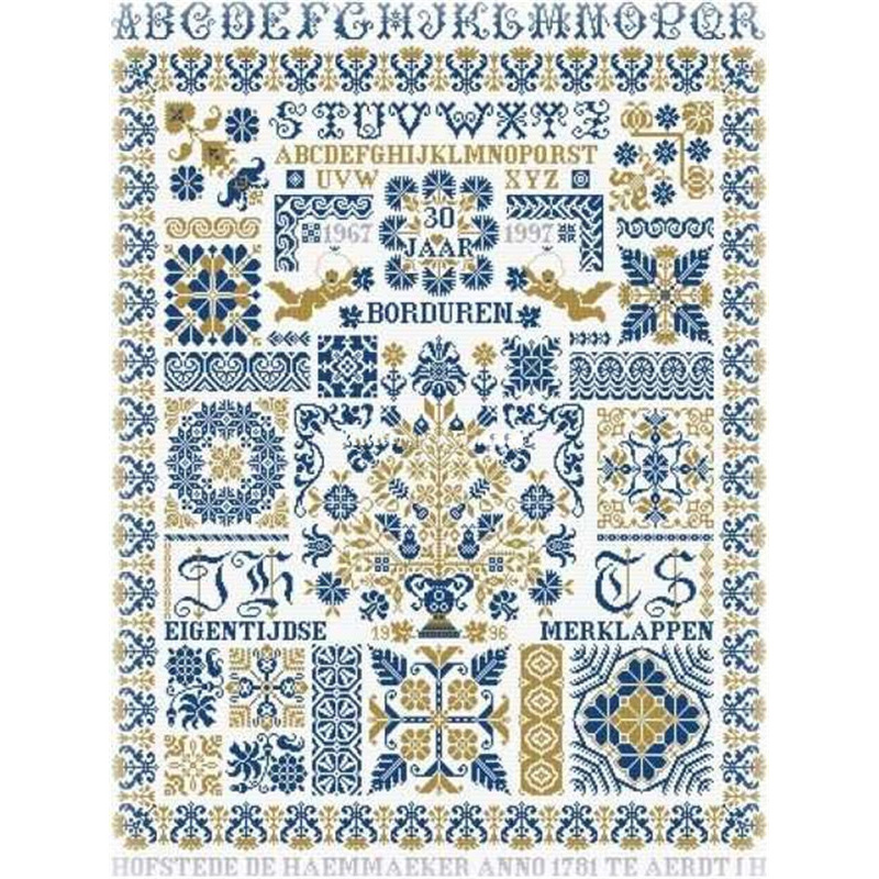 Embroidery Kurta Men - 873 Stickerei-Stoff-Set für Kreuzstich, Handarbeit und