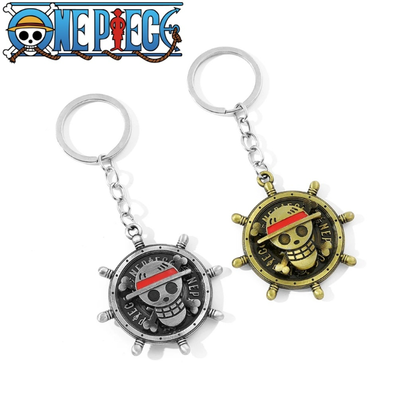 Embroidery Charm - Drehbarer Schlüsselanhänger, Luffy's Straw Hat Pirates
