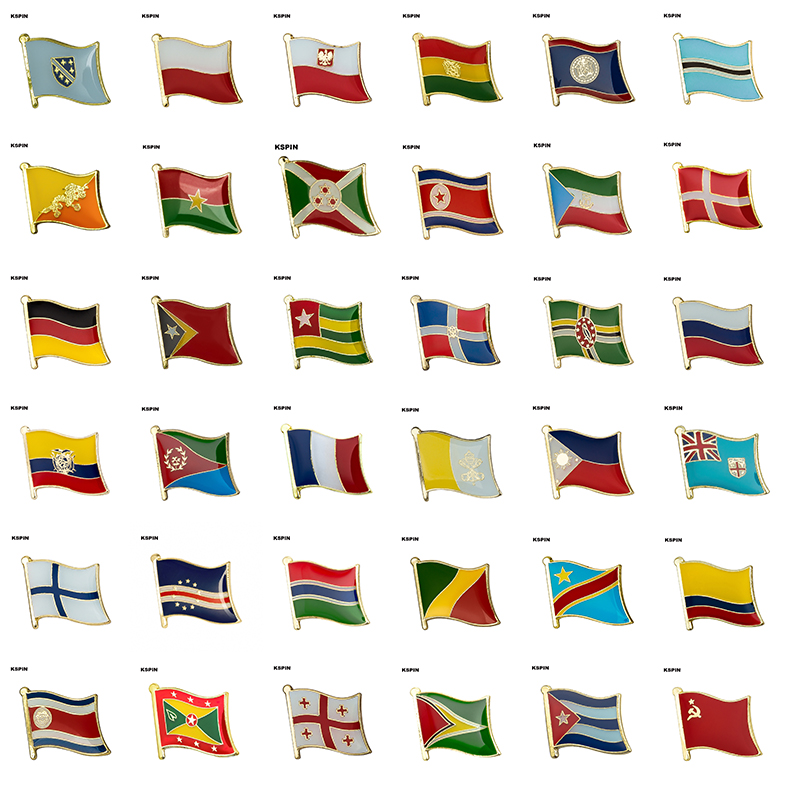 Embroidery Australia - Flagge Anstecknadel Abzeichen Brosche Bosnien Polen