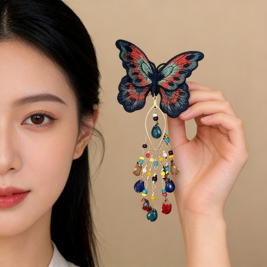 Embroidery Charm - Neue Haarspangen im chinesischen Stil mit