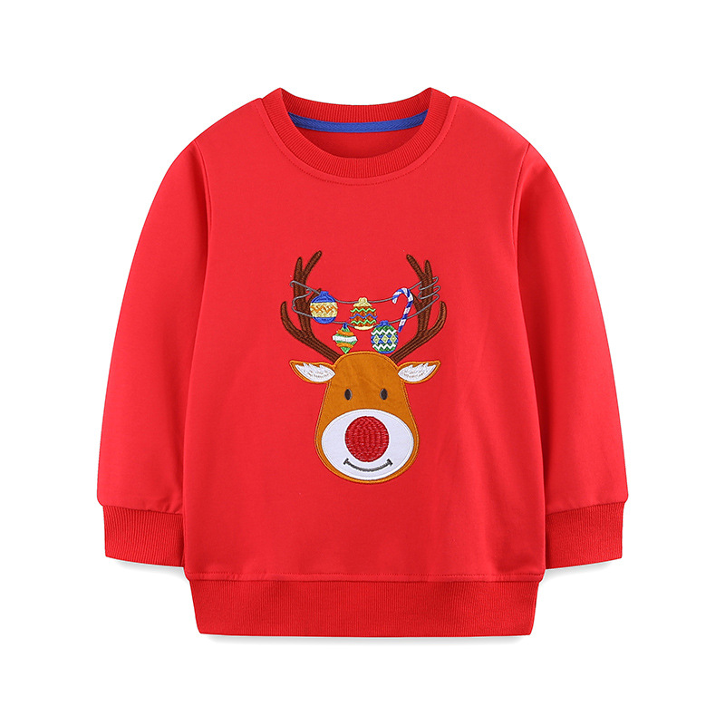 Embroidery Xmas Designs - Weihnachts-Sweatshirts für Kinder Jungen Mädchen 100%