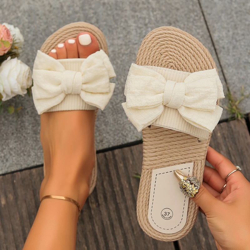 Embroidery Flat Shoes - Flache Hausschuhe für Damen, Cloud Flip