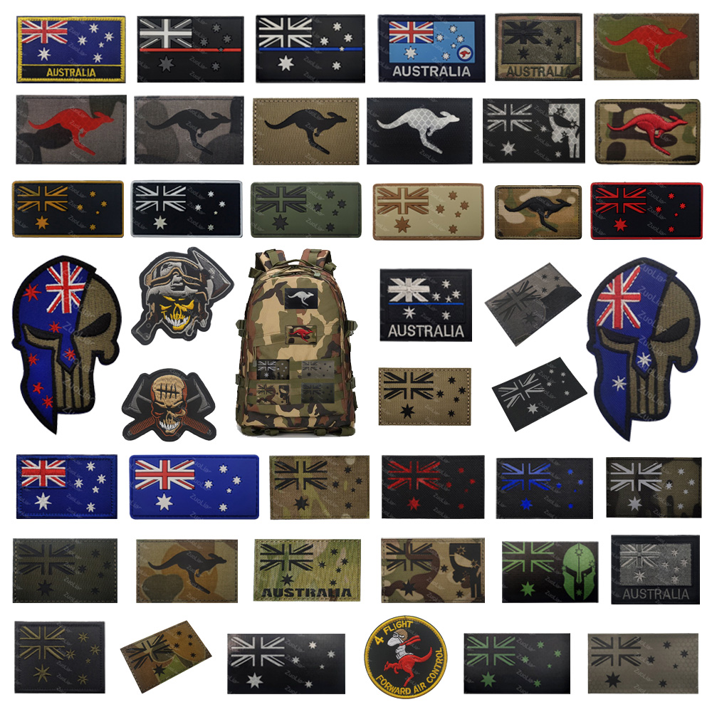 Embroidery Australia - Heißer Verkauf Australische Flagge PVC +
