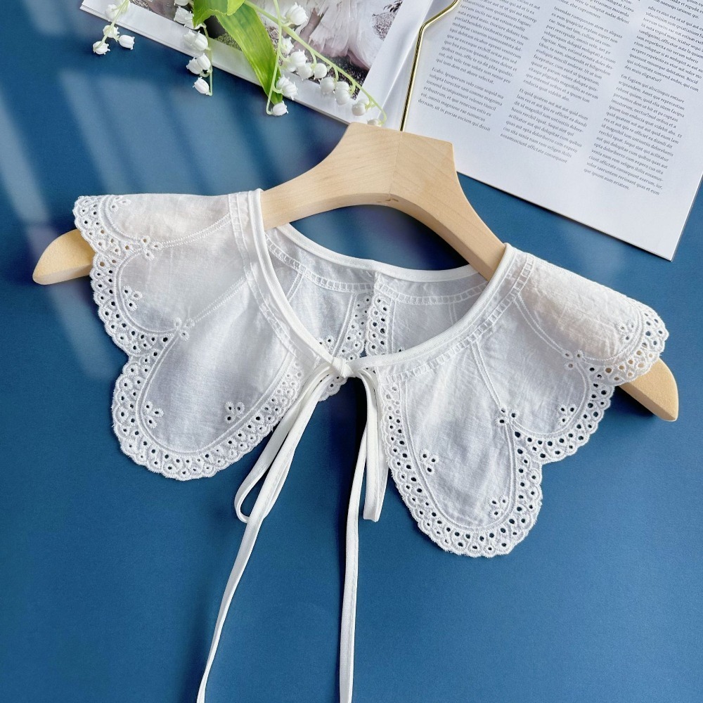 Embroidery Organza - Neuer Kragen-Accessoire für Damen: Spitzenkragen zum