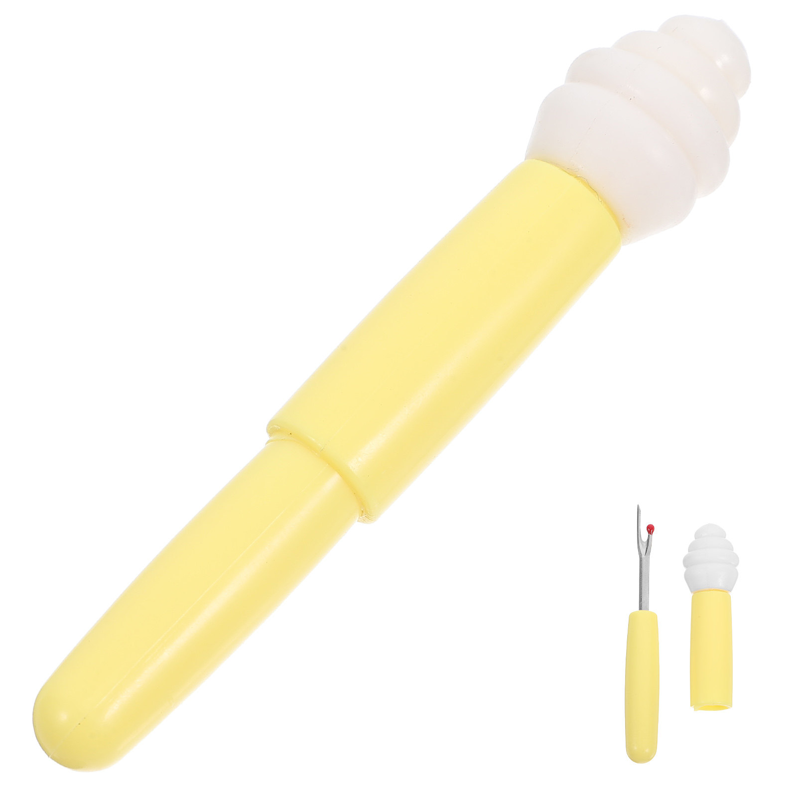 Embroidery Removal Tool - 2-in-1 Nahttrenner Fadenentferner Werkzeug mit Gelbem