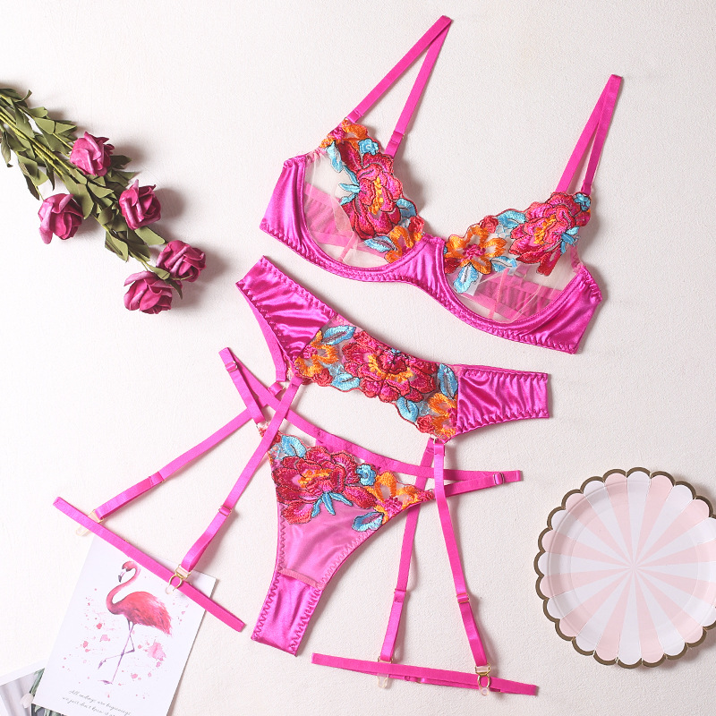 Sexy Spitzen-Erotik-Set für Da – Embroidery Underwear Bewertung und Preis