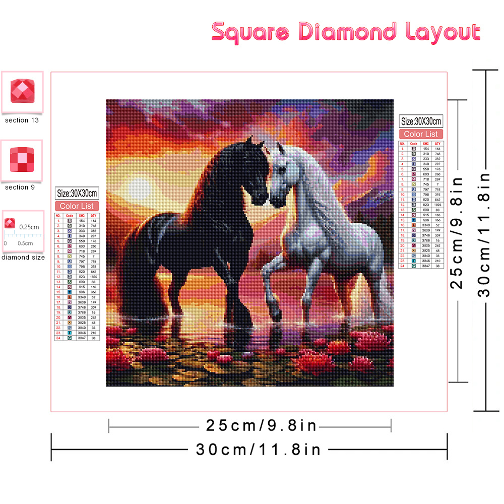 Huacan Diamant Malerei Set Tai – Embroidery Horse Bewertung und Preis