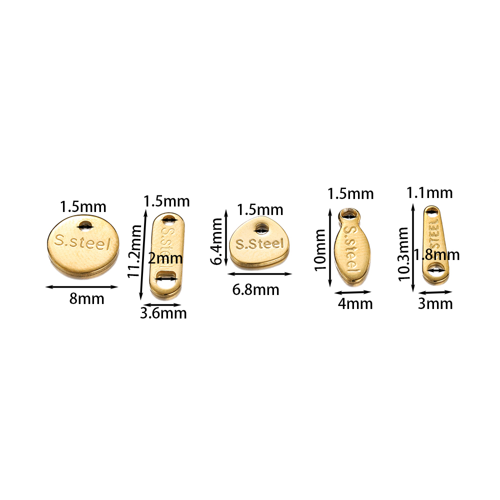 20/50 Stück Edelstahl Gold Far – Embroidery Charm Bewertung und Preis