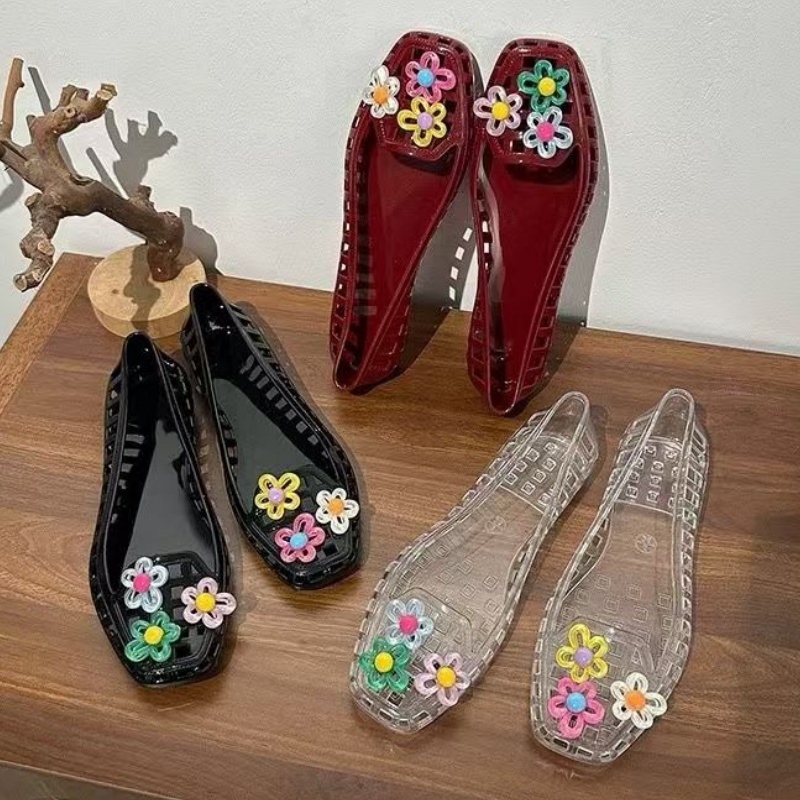 Ausgehöhlte Kawaii-Dopamin-Sch – Embroidery Flat Shoes Bewertung und Preis