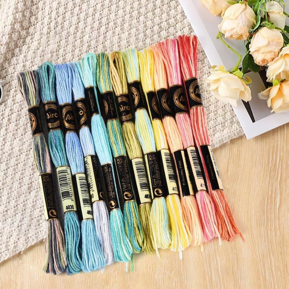 12 Stränge 105 Yards 6-fädiger – Embroidery Gradient Bewertung und Preis