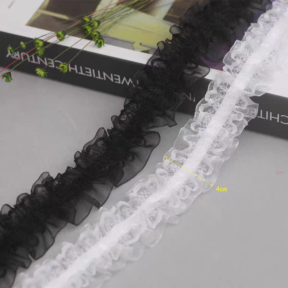 2 Yards doppellagiger, plissie – Embroidery Web Bewertung und Preis
