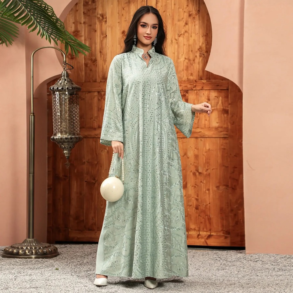 Elegante Dubai Frauen Kleid Ab – Embroidery Arabic Bewertung und Preis