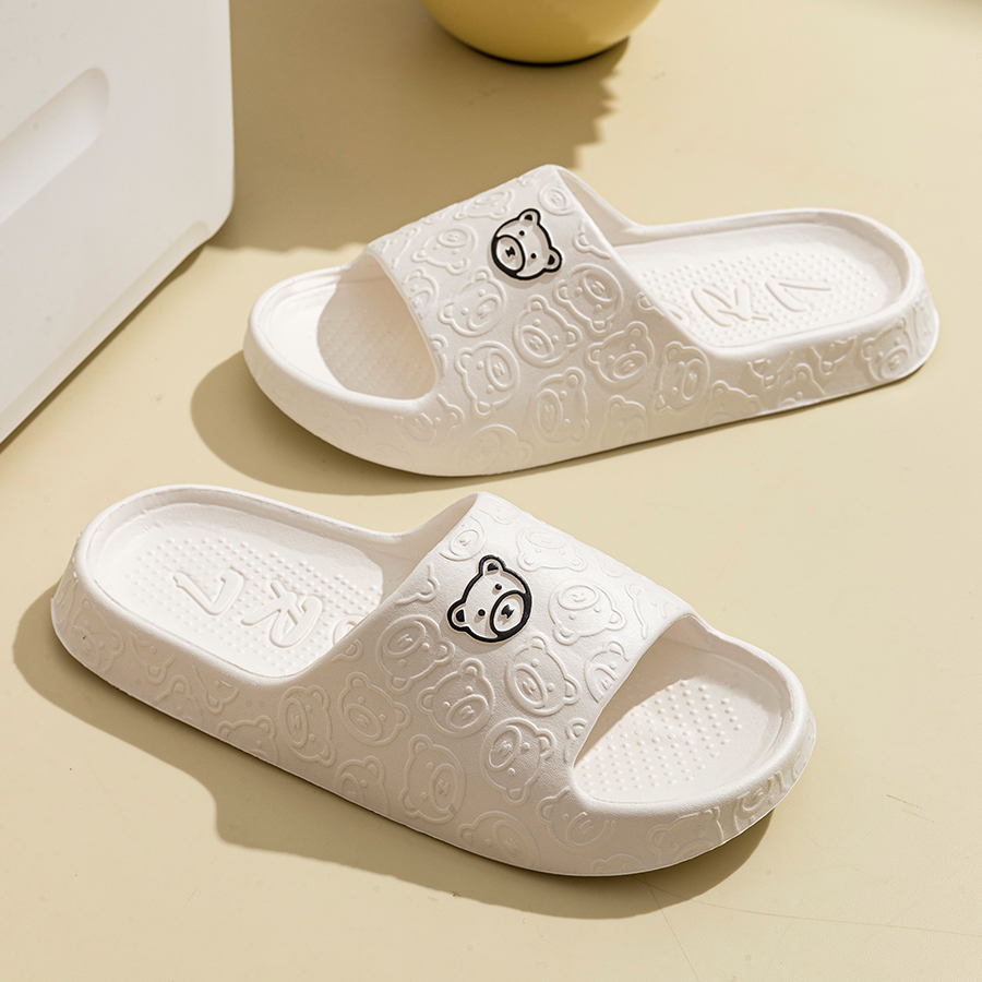 Bedruckte niedliche Bären-Dame – Embroidery Flat Shoes Bewertung und Preis