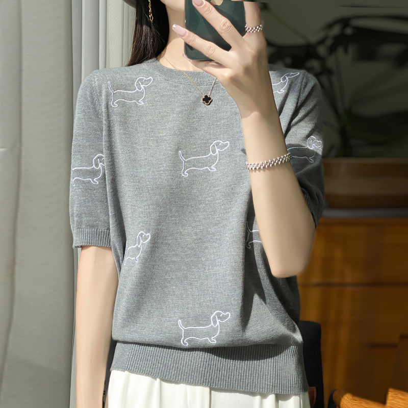 2024 Kurzarm-Kaschmir-Kurzarm  – Embroidery Vest Bewertung und Preis
