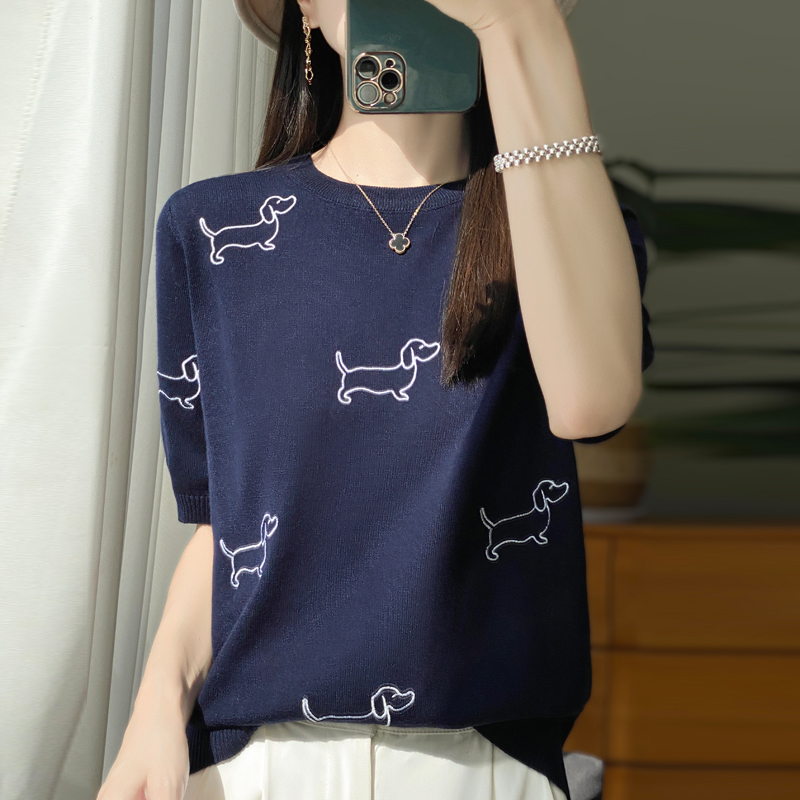 2024 Kurzarm-Kaschmir-Kurzarm  – Embroidery Vest Bewertung und Preis