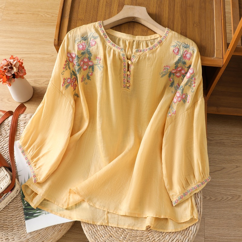 Chinesischen Stil frauen Kleid – Embroidery Blouse Bewertung und Preis