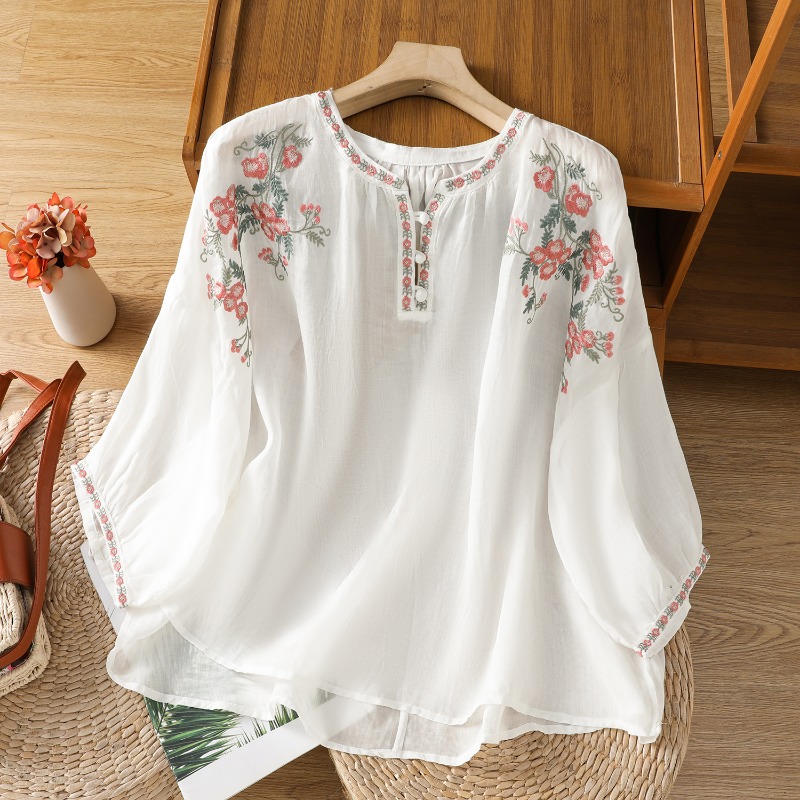 Chinesischen Stil frauen Kleid – Embroidery Blouse Bewertung und Preis