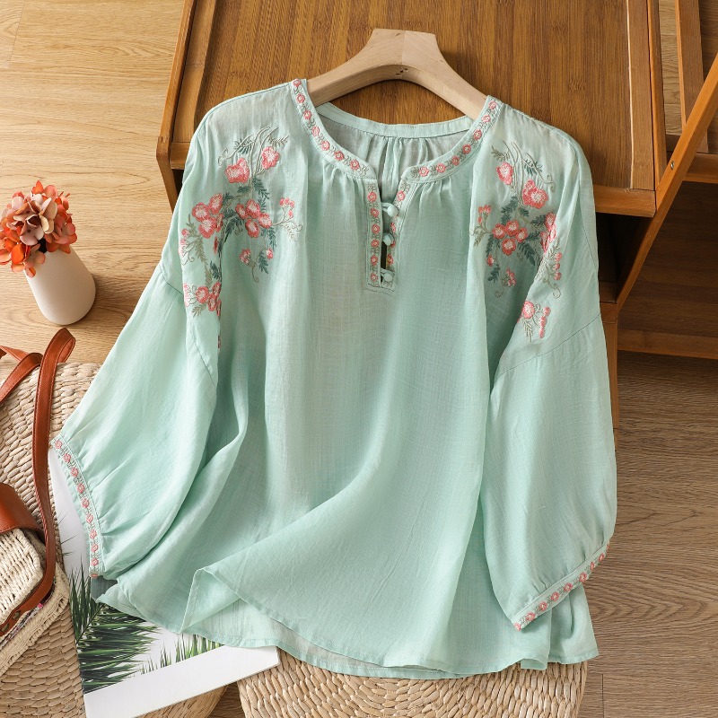 Chinesischen Stil frauen Kleid – Embroidery Blouse Bewertung und Preis