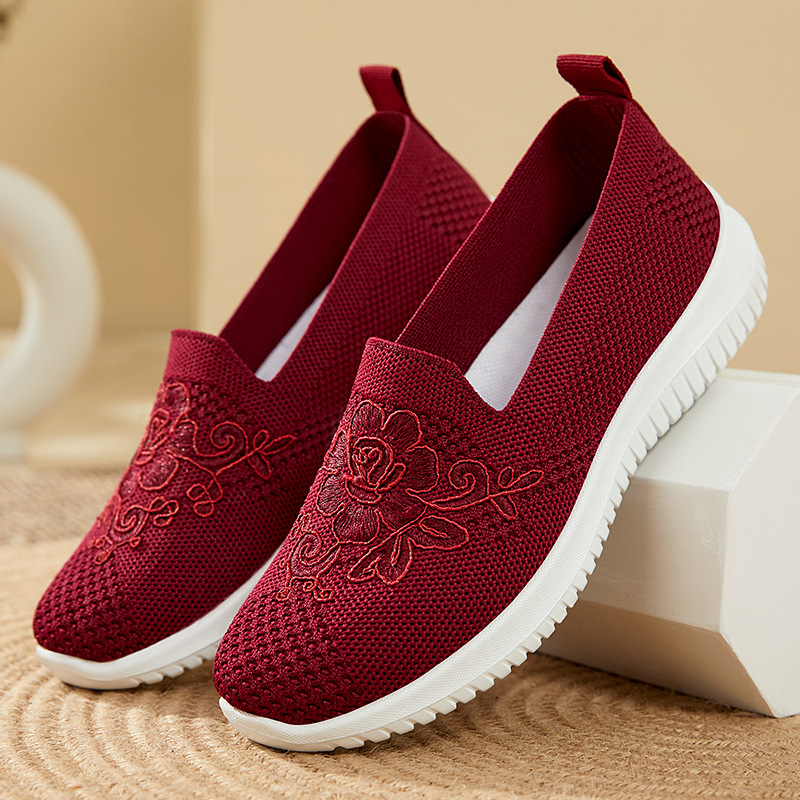 Slip-On-Schuhe mit Blumenstick – Embroidery Flower Bewertung und Preis