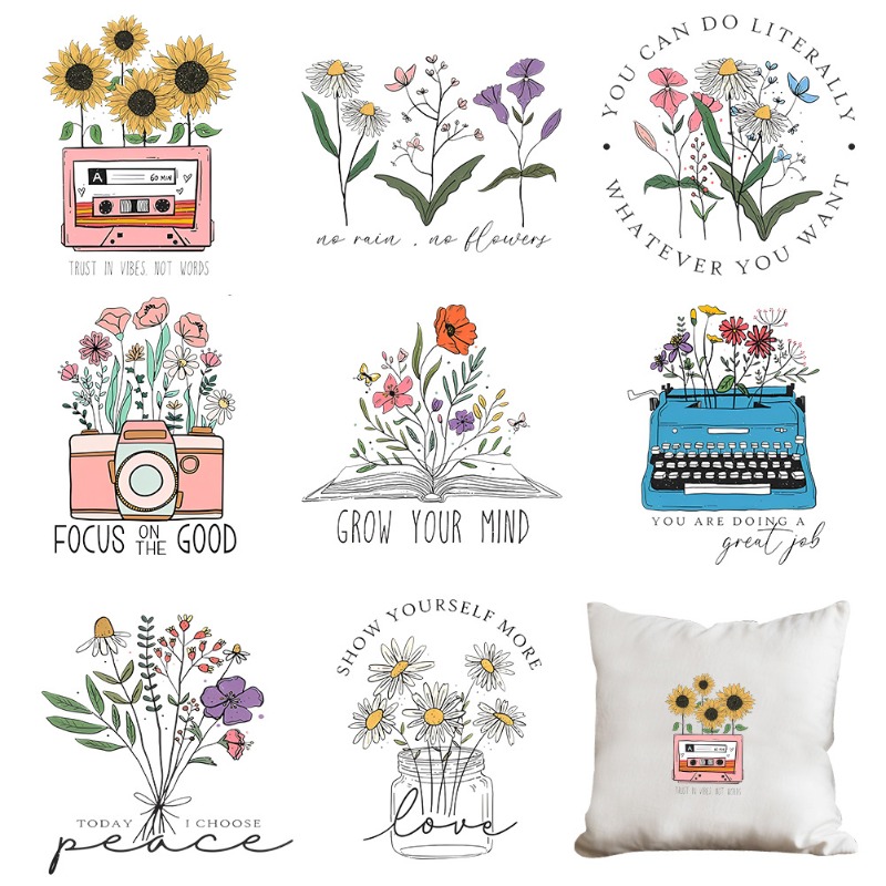 Cartoon-Blumenmotive zum Aufbü – Embroidery Flower Bewertung und Preis
