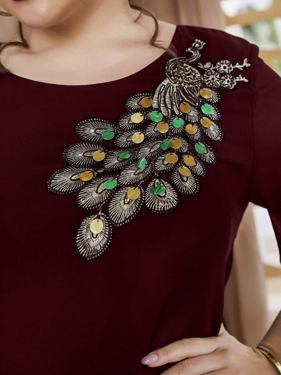 Damen-Pfauenoberteil mit Stick – Embroidery Blouse Bewertung und Preis