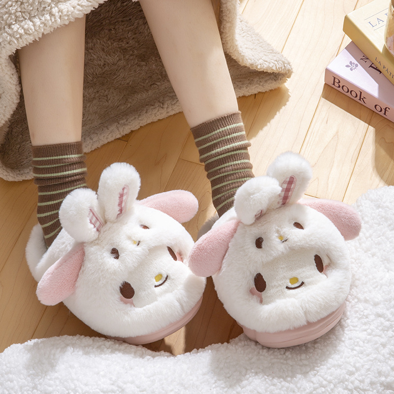 Cartoon Hello Kitty Damen Plüs – Embroidery Flat Shoes Bewertung und Preis