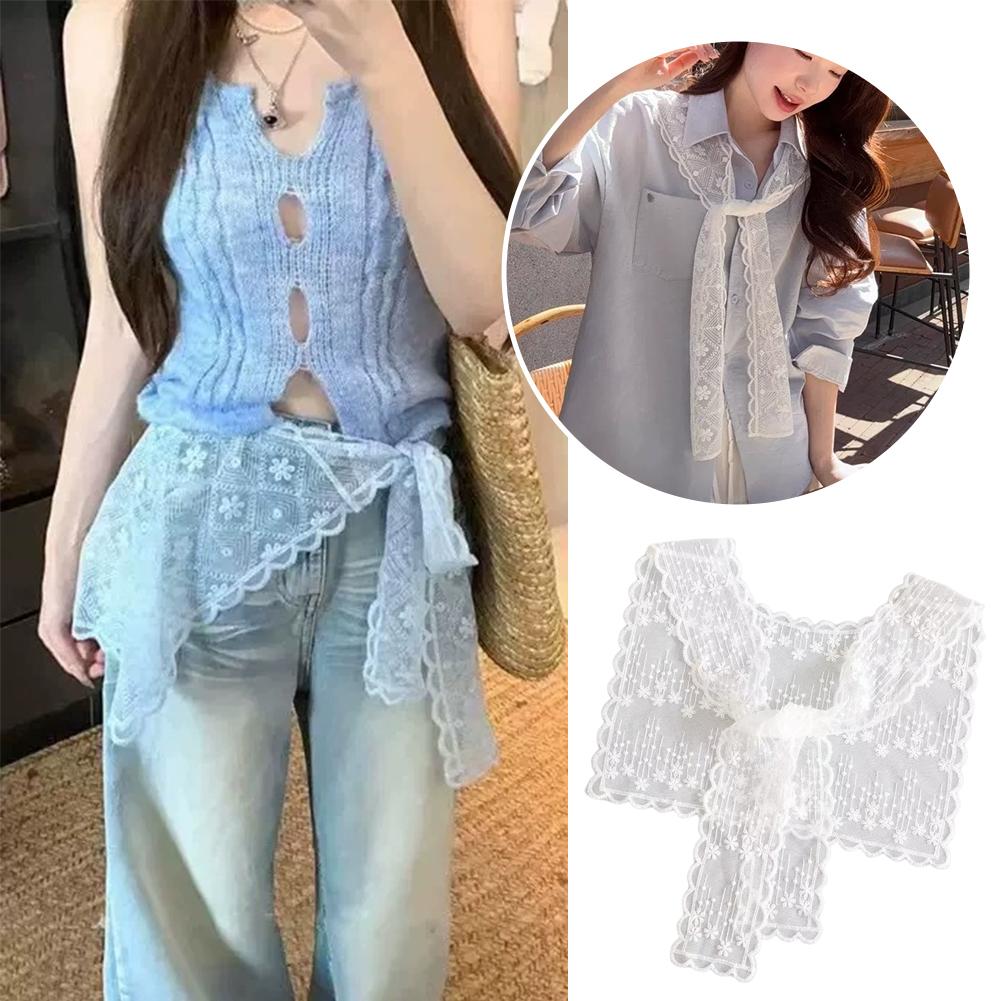 Französischer Spitzen-Schal fü – Embroidery Blouse Bewertung und Preis