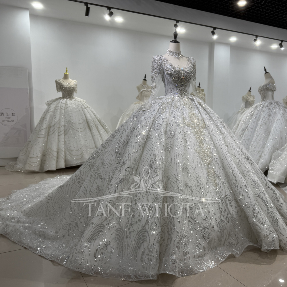 Elegante Brautkleider Langarm  – Embroidery Organza Bewertung und Preis