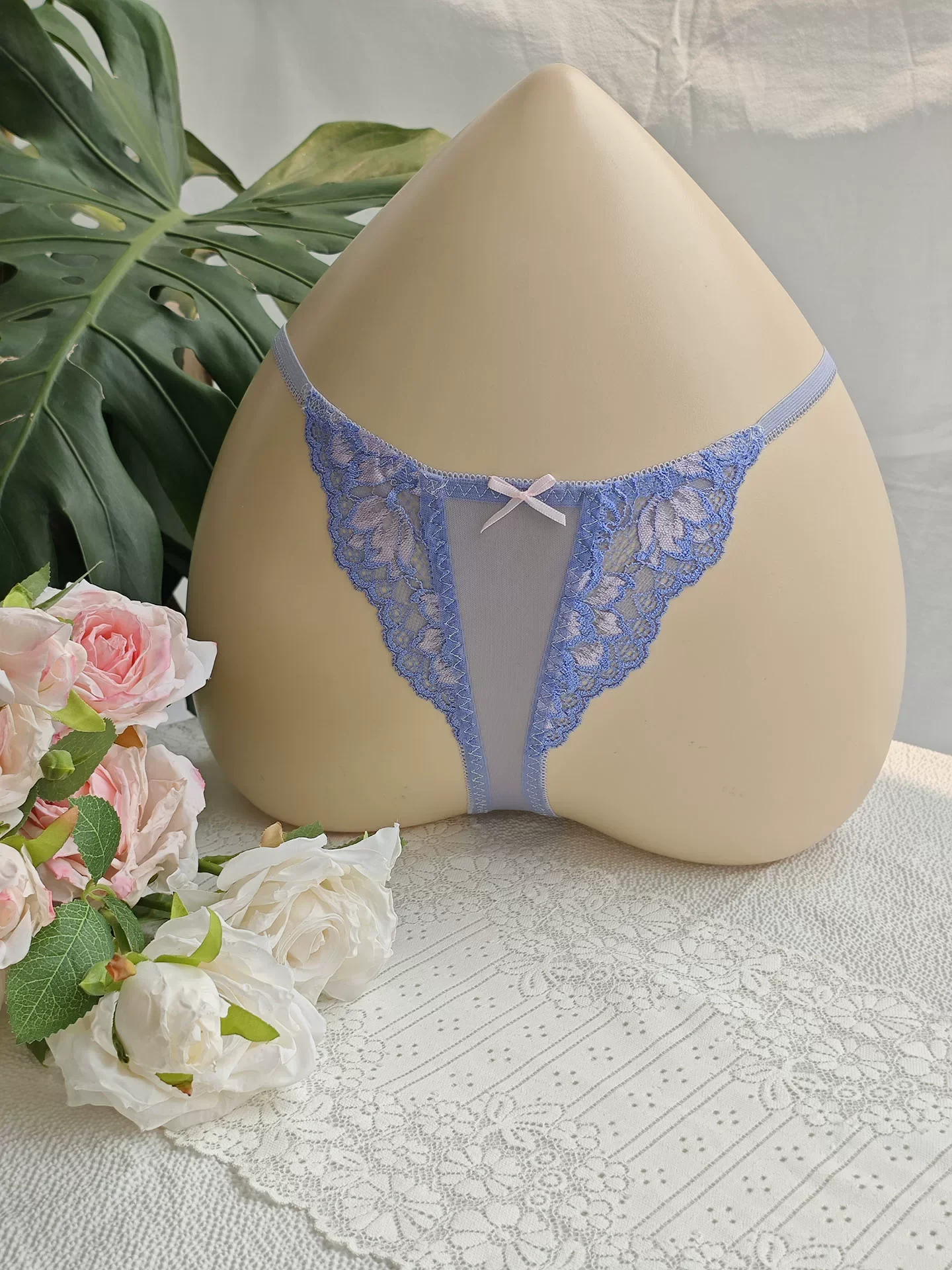 Schwarze Spitzen-T-Shorts für  – Embroidery Underwear Bewertung und Preis