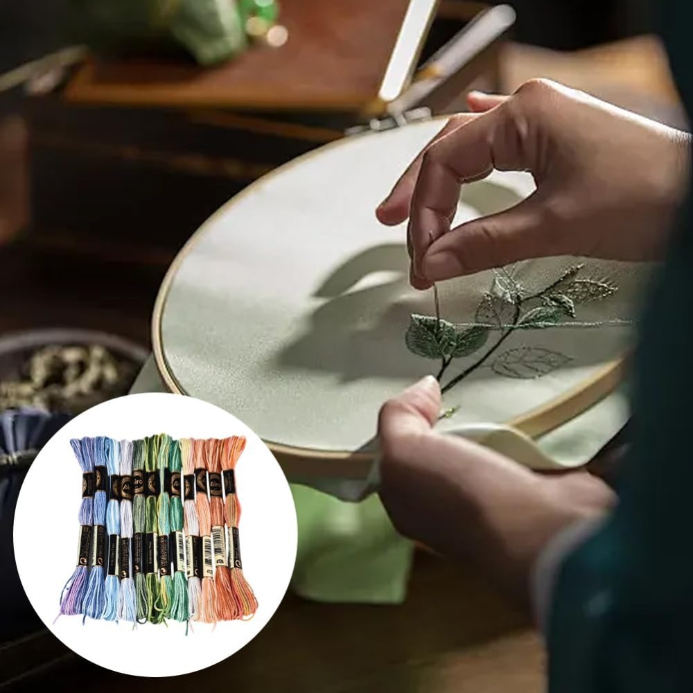12 Stränge 105 Yards Kreuzstic – Embroidery Gradient Bewertung und Preis