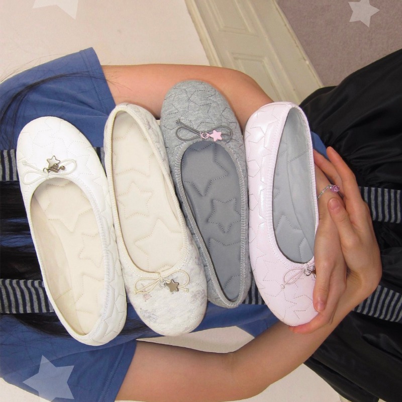 Ballettschuhe mit Schleifen –  – Embroidery Flat Shoes Bewertung und Preis