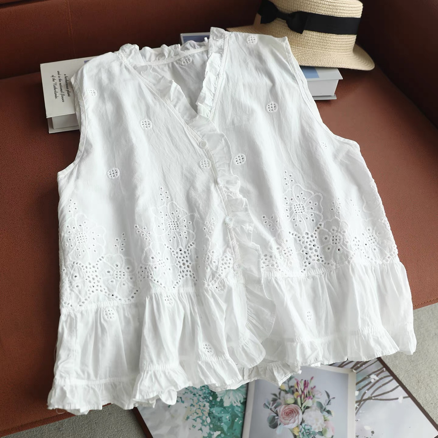 Damen Ärmelloses Westentop mit – Embroidery Vest Bewertung und Preis