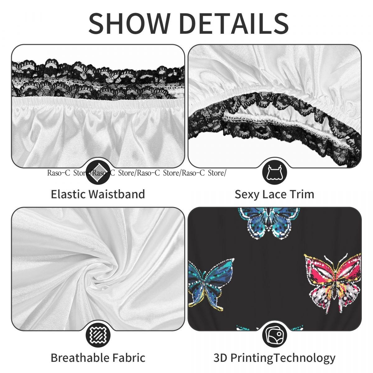 Lustige Oma-Unterwäsche mit St – Embroidery Underwear Bewertung und Preis