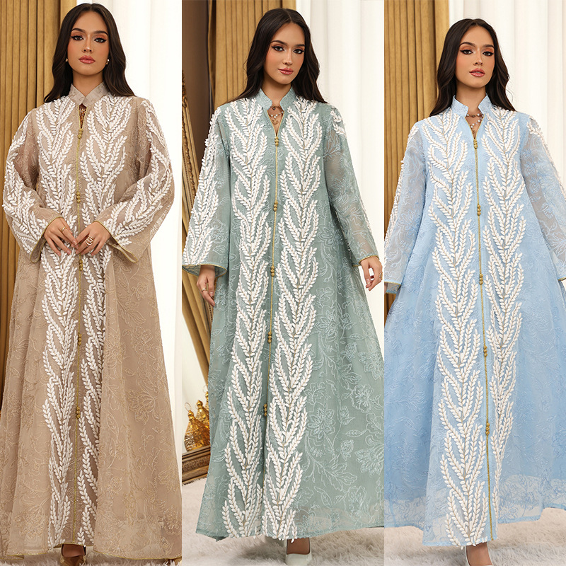 Eid Mesh Kleid Frauen Abaya Pa – Embroidery Arabic Bewertung und Preis