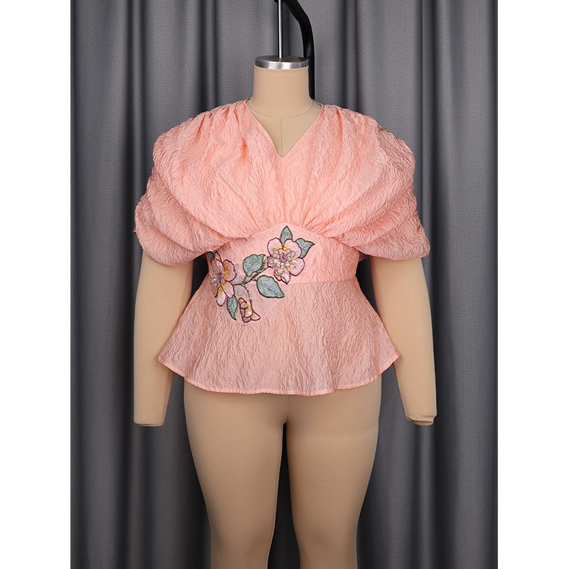 Slergiri Plus Size Bluse mit B – Embroidery Blouse Bewertung und Preis