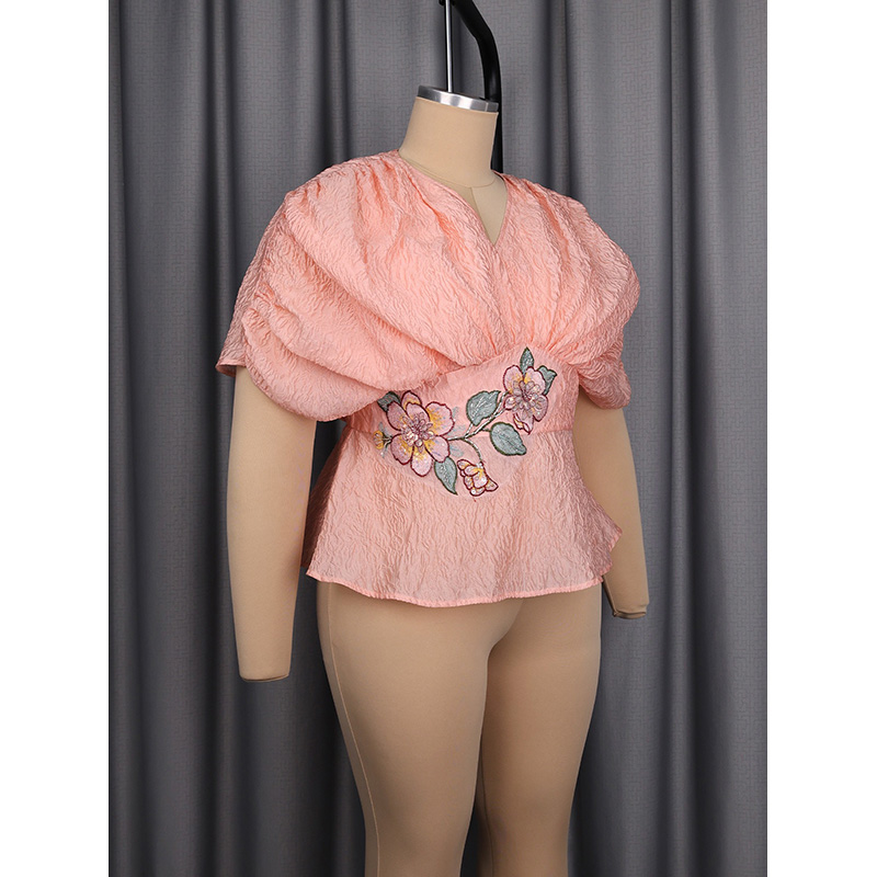 Slergiri Plus Size Bluse mit B – Embroidery Blouse Bewertung und Preis