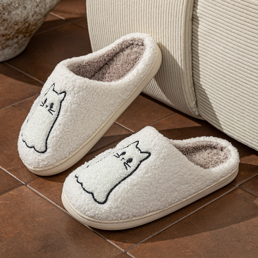 Mode Nette Linie Katze Exquisi – Embroidery Flat Shoes Bewertung und Preis