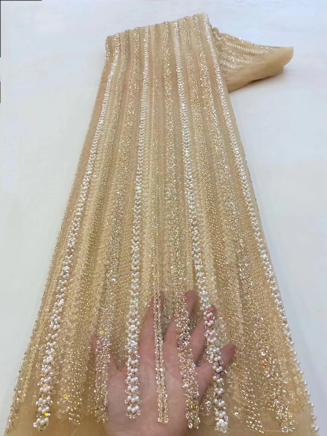 Hohe Qualität Afrikanischen Ni – Embroidery Organza Bewertung und Preis