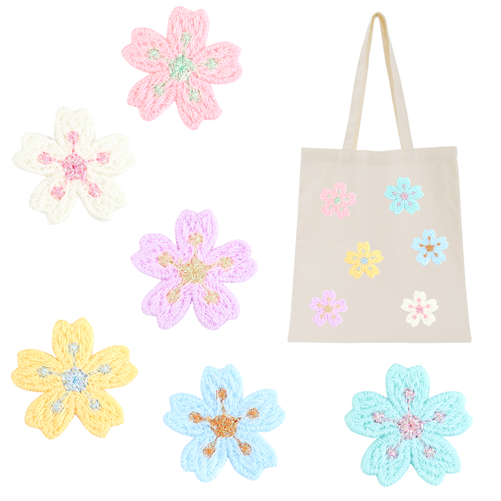 20 teile/los Bunte 2,4 cm Stic – Embroidery Flower Bewertung und Preis
