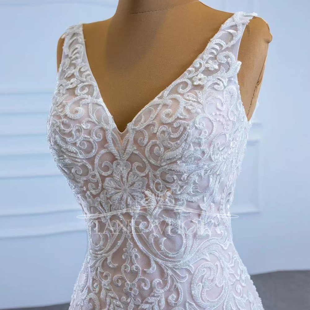 Ziviles Hochzeitskleid, Spaghe – Embroidery Organza Bewertung und Preis