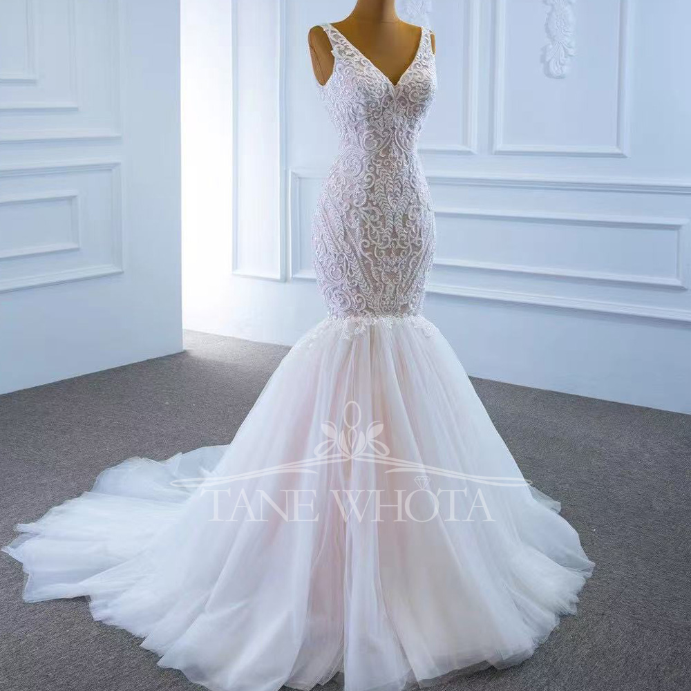 Ziviles Hochzeitskleid, Spaghe – Embroidery Organza Bewertung und Preis