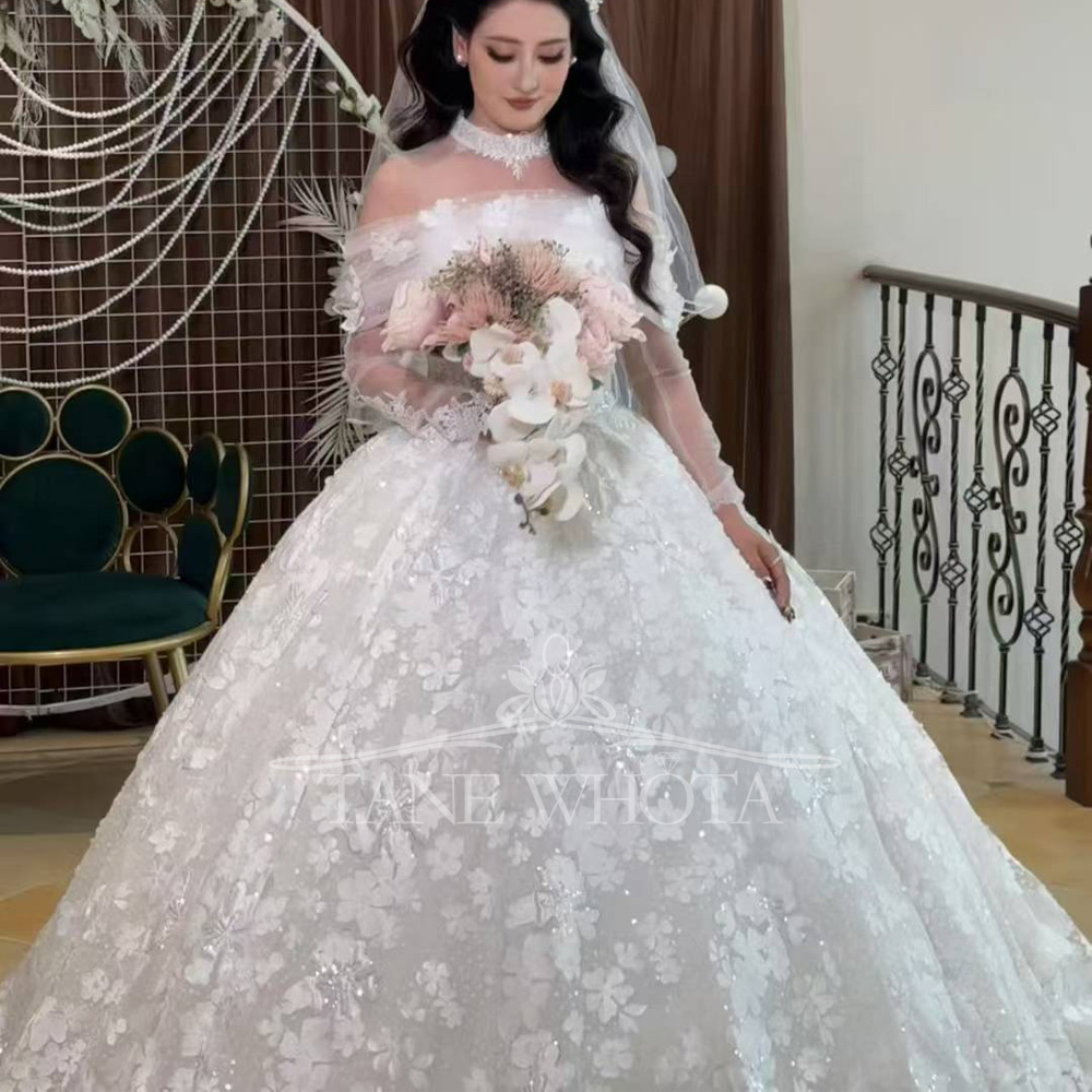 Luxuriöses Brautkleid mit Pail – Embroidery Organza Bewertung und Preis